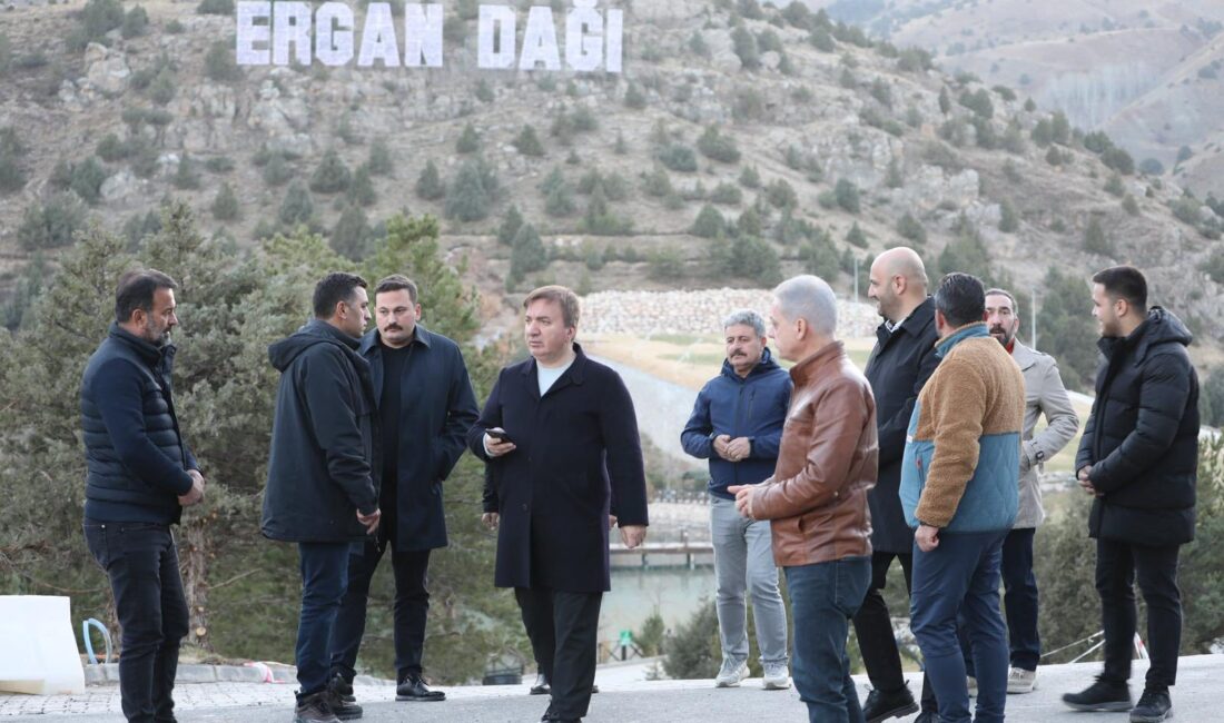 Erzincan Valisi Hamza Aydoğdu, Ergan Dağı Kayak Merkezi’nde devam eden