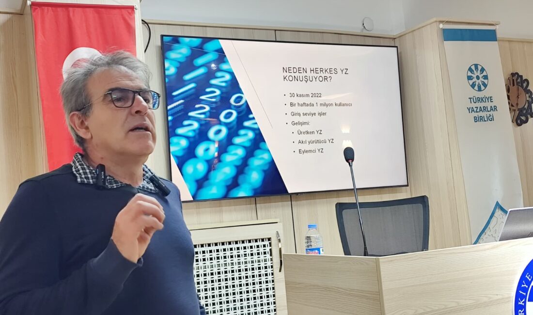 Türkiye Yazarlar Birliği Erzincan Şubesi’nin düzenlediği etkinlikte Doç. Dr. Vehbi