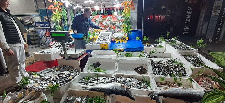 Balık sezonunun açılması ile birlikte Erzincan’da taze balıklar tezgâhlarda ki