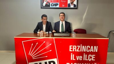 CHP Erzincan Milletvekili Mustafa Sarıgül, CHP Erzincan İl Başkanlığında bir