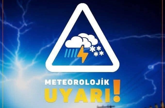 Meteoroloji 12. Bölge Müdürlüğü Bölge Tahmin ve Erken Uyarı Merkezince