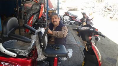 Erzincan’da uzun yıllardır motosiklet tamir ve bakımı yapan deneyimli bir