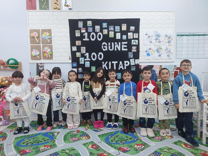 Demirkent TOKİ İlkokulu anasınıfında, öğrencilerin erken yaşta okuma kültürü edinmesini