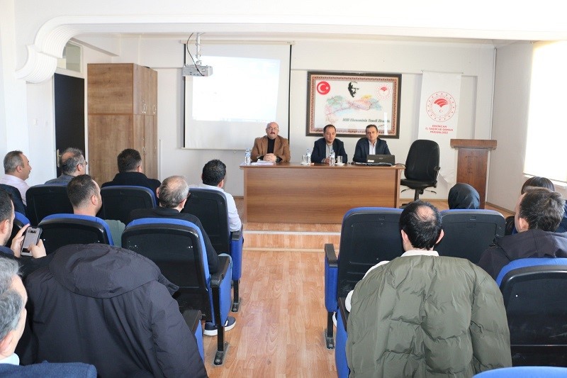 Erzincan Tarım ve Orman İl Müdürlüğü’nde düzenlenen toplantıda 2025 yılı