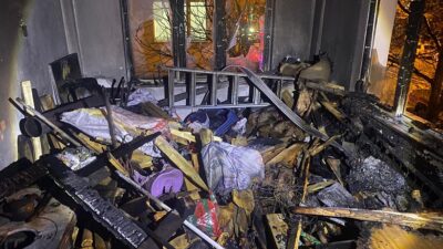 Erzincan İtfaiye Müdürlüğü ekipleri, 112 Acil Çağrı Merkezi’ne gelen ihbar