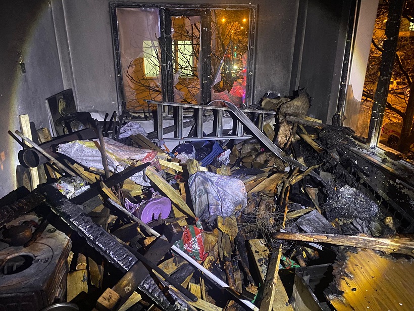 Erzincan İtfaiye Müdürlüğü ekipleri, 112 Acil Çağrı Merkezi’ne gelen ihbar