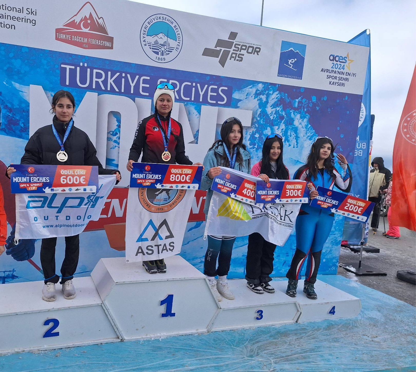 Kayseri Erciyes Dağı Hacılar Kapı'da düzenlenen Türkiye Open Sprint Cup