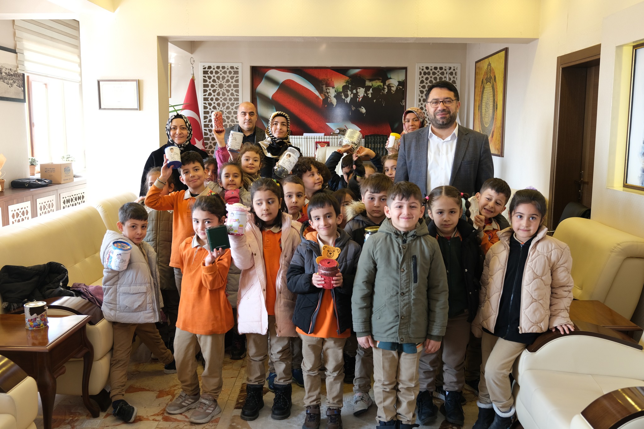 Erzincan'da yürütülen Çevreme Duyarlıyım, Değerlerime Sahip Çıkıyorum (ÇEDES) projesi, minik