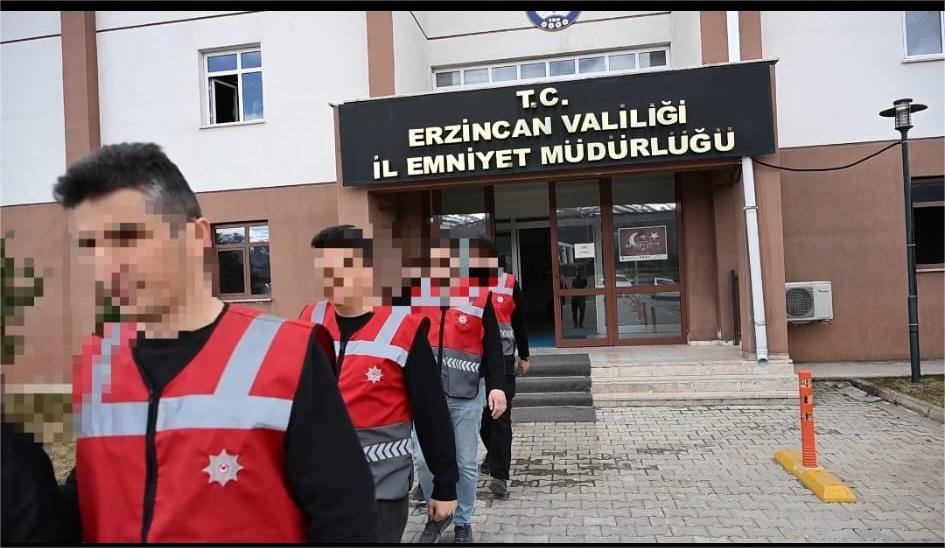 Erzincan İl Emniyet Müdürlüğü ekiplerince aranan şahısların yakalanmasına yönelik yürütülen