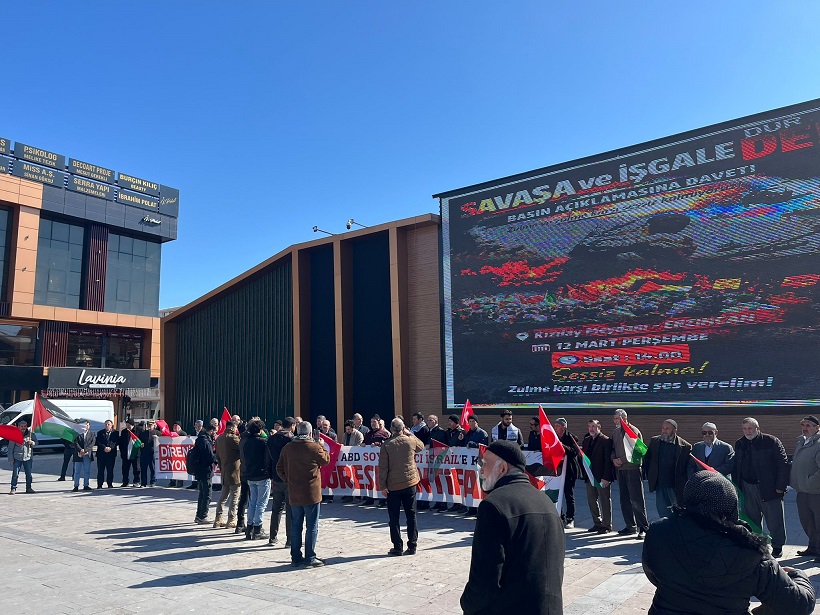 Erzincan Sivil Toplum Kuruluşlarının katılımları ile Zulme Karşı Sessiz Kalmıyoruz,