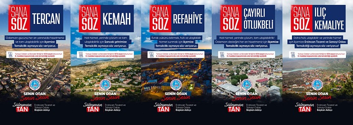 Erzincan Ticaret ve Sanayi Odası Başkan Adayı Süleyman Tan, seçim