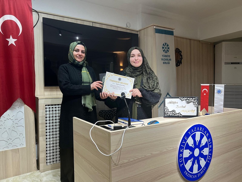 Türkiye Yazarlar Birliği Erzincan Şubesi’nin gelenekselleşen haftalık programları kapsamında bu