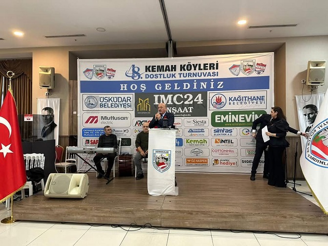 48’incisi düzenlenen geleneksel Kemah Köyleri Dostluk Turnuvası’nın açılış törenine katılan