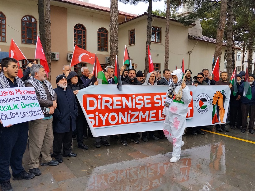 Erzincan Sivil Toplum Kuruluşları Platformu Siyonist İsrail rejimi tarafından, Gazze’de