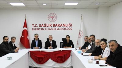Erzincan İl Sağlık Müdürü Dr. Cihan Tekin başkanlığında; Sağlık Hizmetleri