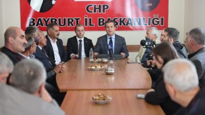 CHP Erzincan Milletvekili Mustafa Sarıgül, saha çalışması için görevlendirildiği Bayburt’ta