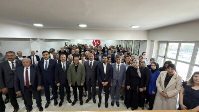 Milliyetçi Hareket Partisi İl teşkilatı tarafından düzenlenen bayramlaşma programı yoğun