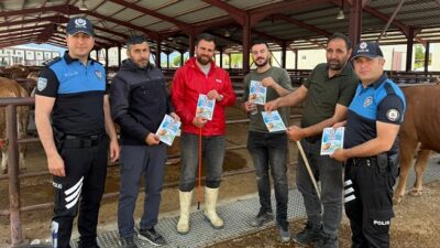 Yaklaşan Kurban Bayramı dolayısıyla Erzincan’da kurulan canlı hayvan pazarında İl