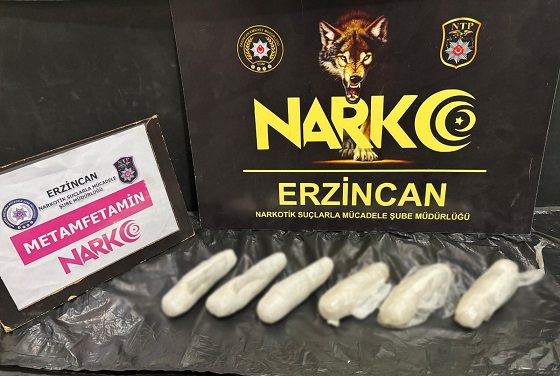 Erzincan İl Emniyet Müdürlüğü Narkotik Suçlarla Mücadele Şube Müdürlüğü ekiplerince
