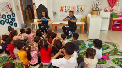Erzincan Polisi ilkokul ve anaokulu öğrencileri ile bir araya gelerek