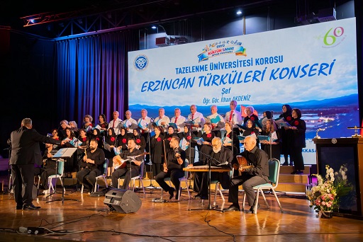 Erzincan Binali Yıldırım Üniversitesi Tazelenme Üniversitesi Korosu tarafından “Erzincan Türküleri”