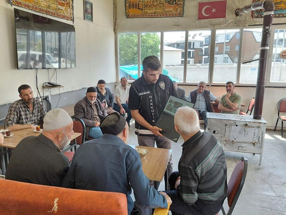 Erzincan İl Emniyet Müdürlüğü Narkotik Suçlarla Mücadele Şube Müdürlüğü ekipleri