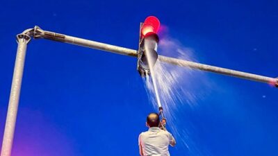 Erzincan Belediyesi Zabıta Müdürlüğü Sinyalizasyon ekipleri, şehir genelinde bulunan trafik