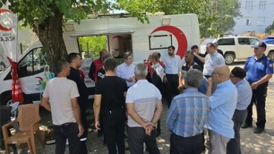 Kemaliye Kaymakamı Emirhan Arıkan, Kışlacık Köyü’nde meydana gelen yangının ardından