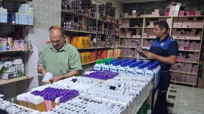 Erzincan Belediyesi Zabıta Müdürlüğü ekipleri ile İl Sağlık Müdürlüğü ekipleri