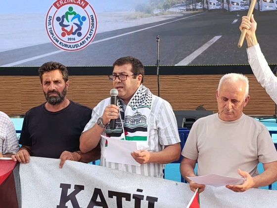 Erzincan Sivil Toplum Kuruluşları Platformu, Rize’de Filistin ve Gazze’de yaşanan
