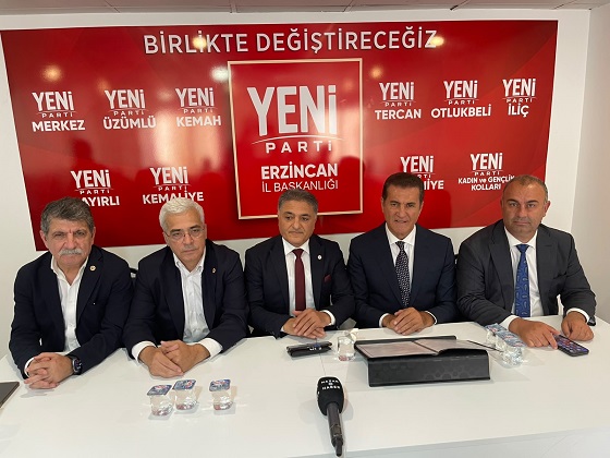 Yeni Parti Erzincan Milletvekili Mustafa Sarıgül, Kocaeli Milletvekili Prof. Dr.