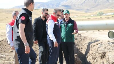 Erzincan’ın Çayırlı ilçesinde yapımı sürdürülen Turnaçayırı Barajı ve sulama projesinde