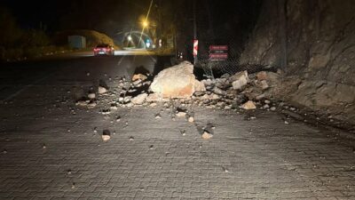 Erzincan’ın Kemaliye ilçesinde dünyaca ünlü Taş Yolu güzergâhında meydana gelen