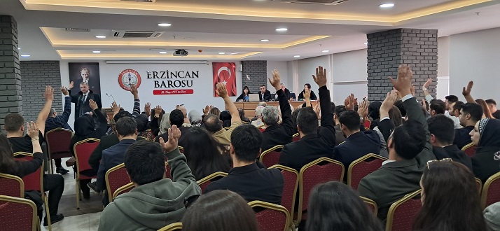 Erzincan Barosu’nun 27’nci dönem başkanlık seçiminde mevcut başkan Av. Emre